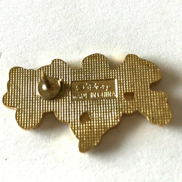 Vintage Minnie Mouse Pin Disney Designs Enamel Brooch Lapel Hat Tie Tac Signed - Picture 6 of 9